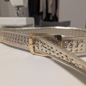 Y2K Golden Steve Madden Belt with Gold Buckle